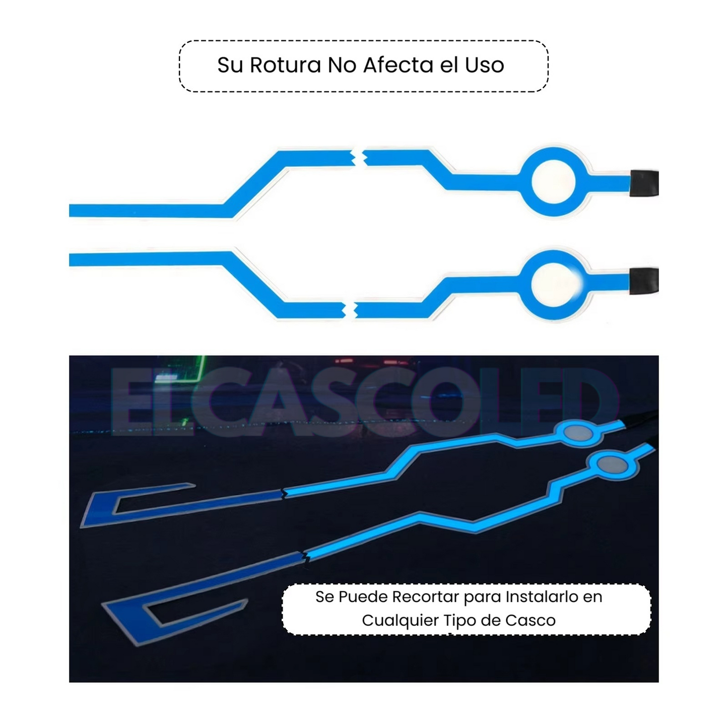 Adhesivo LED para Casco